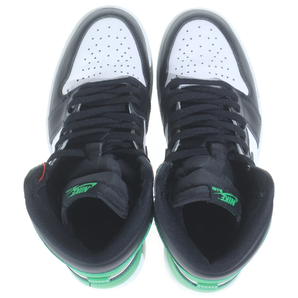 NIKE(ナイキ) AIR JORDAN 1 HI Black and Lucky Green DZ5485-031 エアジョーダン1 ラッキーグリーン ハイカットスニーカー US9/27.0cm