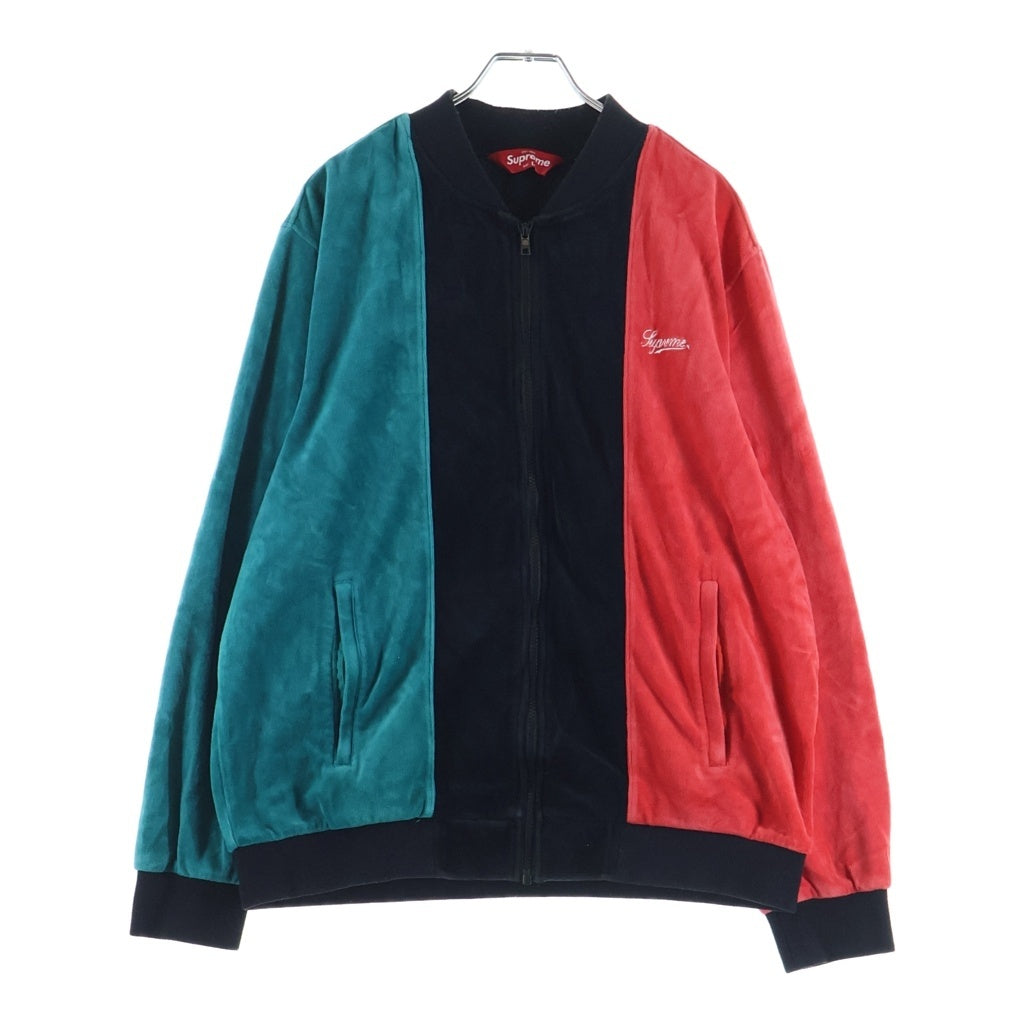 SUPREME(シュプリーム) 18SS Velour Zip Up Jacket ベロア ジップアップ トラックジャケット マルチ