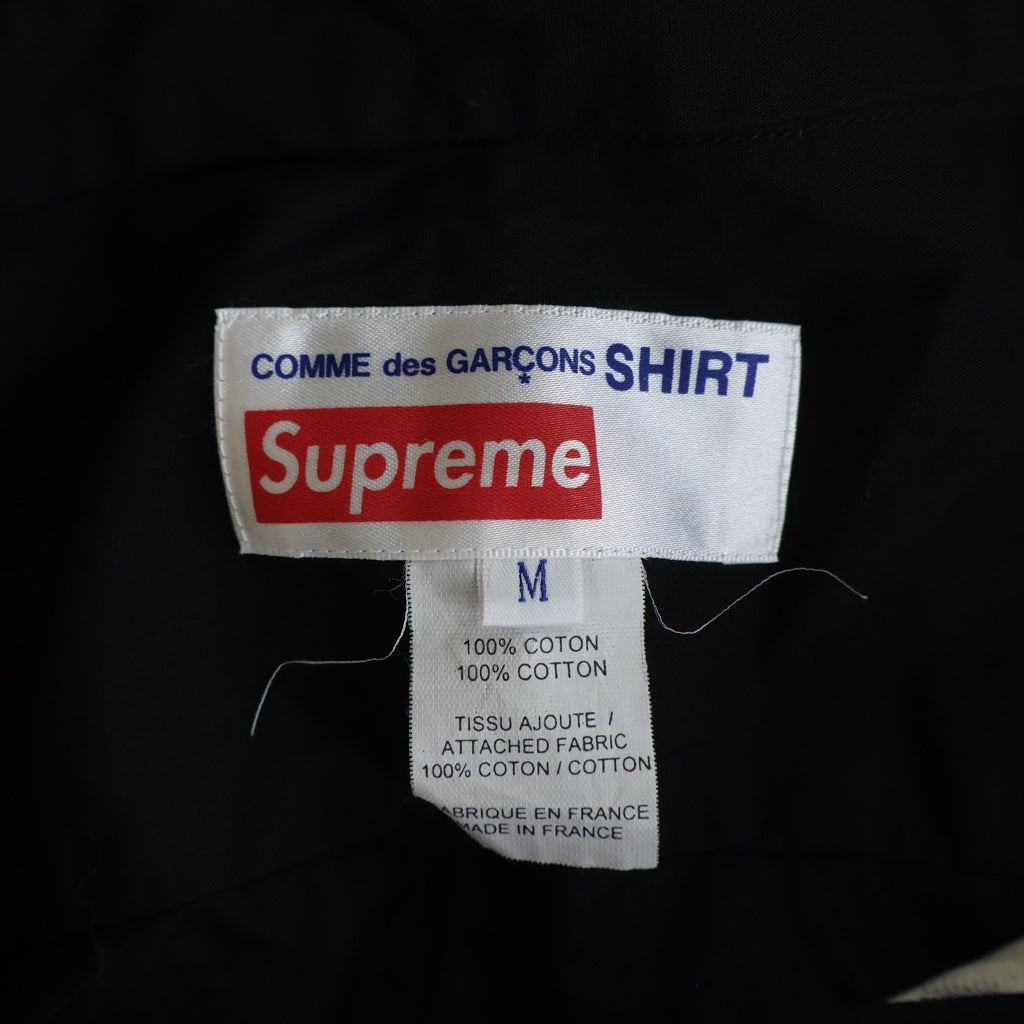 SUPREME(シュプリーム) 18AW ×Comme des Garcons SHIRT Patchwork Button Up Shirt コムデギャルソン 長袖シャツ ブラック