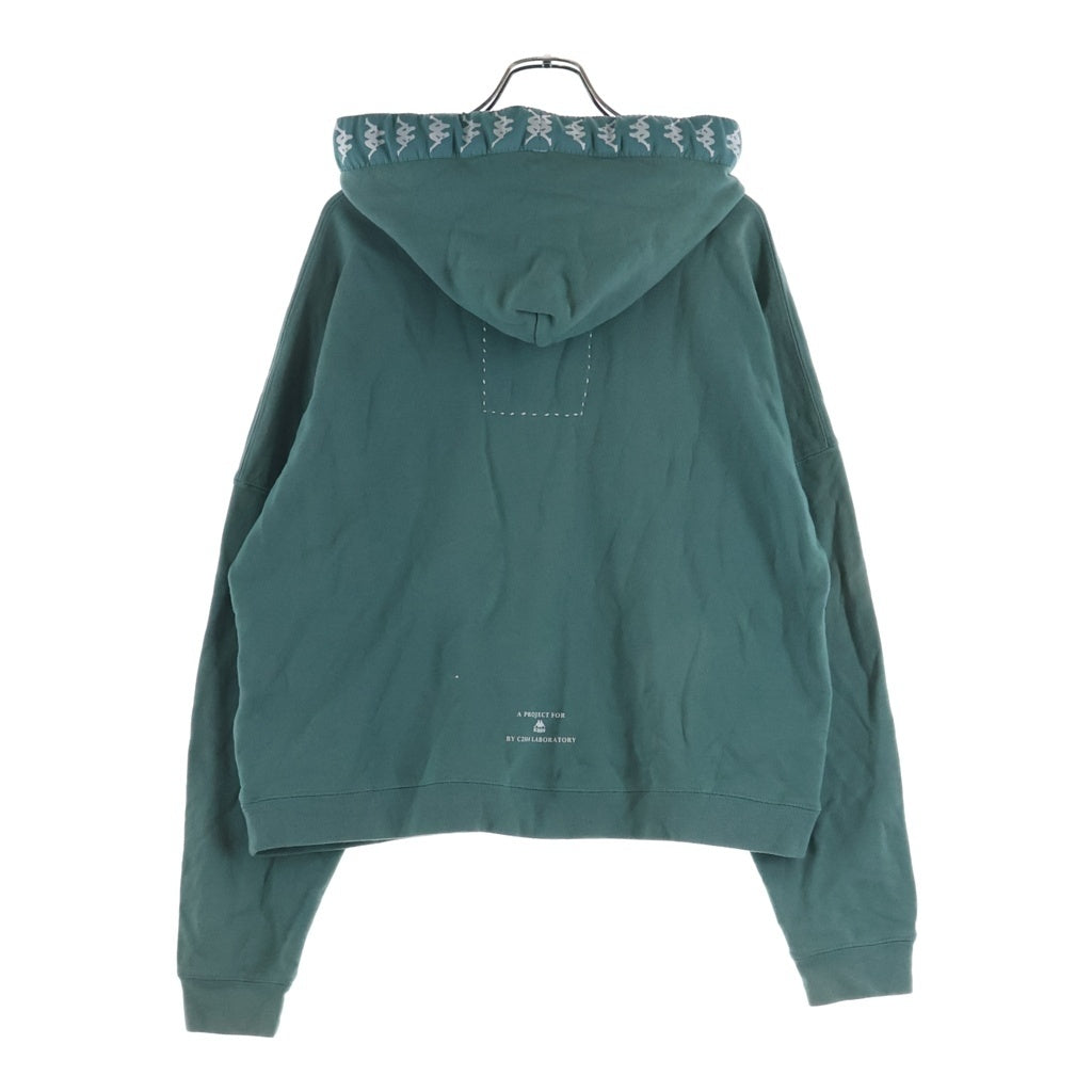 KAPPA(カッパ) ×C2H4 UNDECAYABLE シーツーエイチオー アンディケイアブル スウェットパーカー グリーン