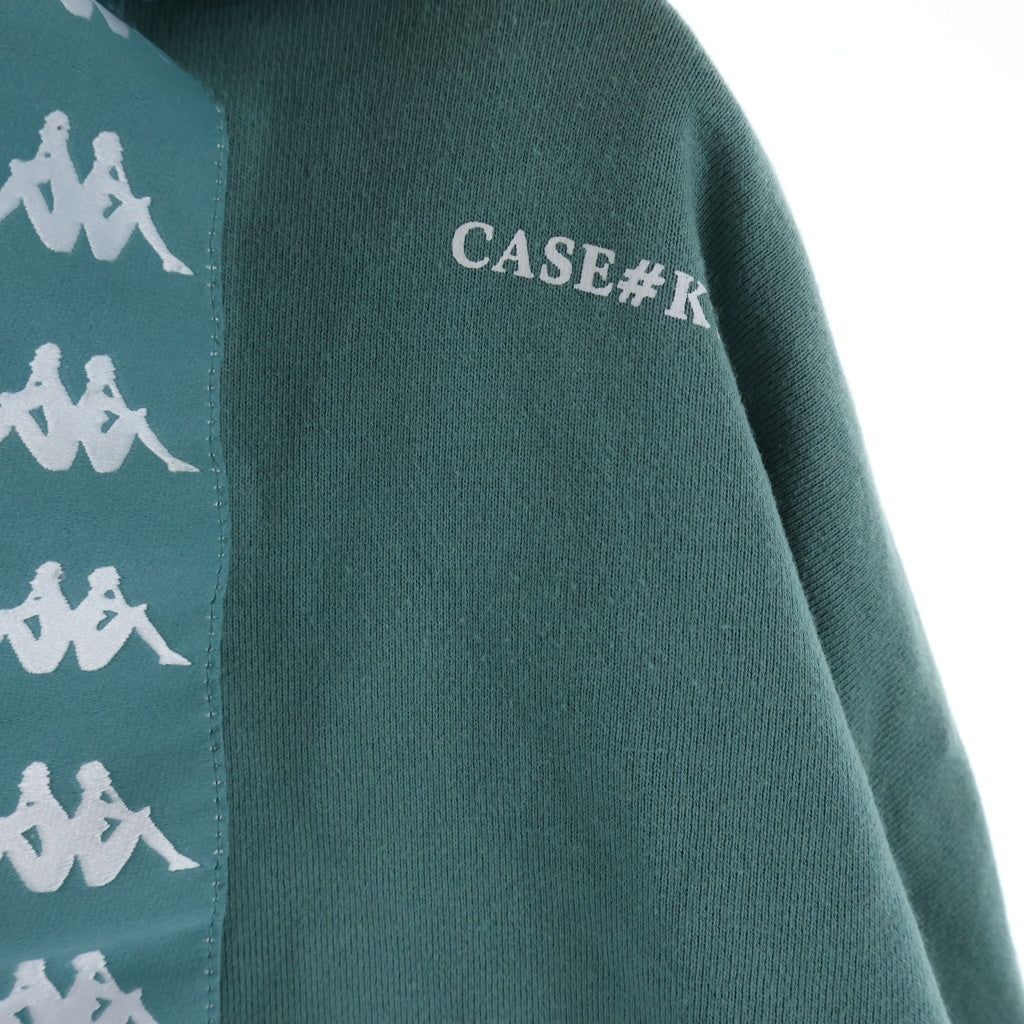 KAPPA(カッパ) ×C2H4 UNDECAYABLE シーツーエイチオー アンディケイアブル スウェットパーカー グリーン