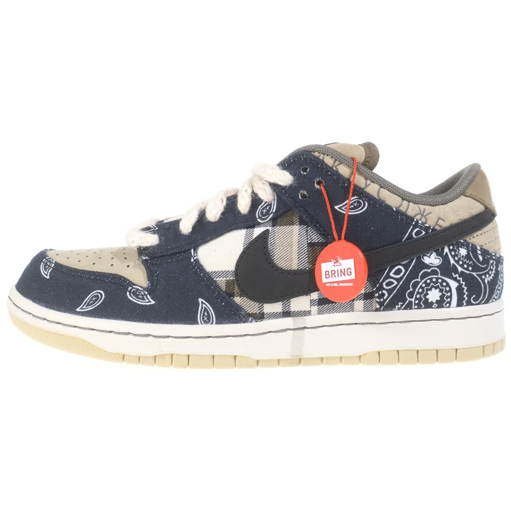 NIKE SB(ナイキエスビー) ×TRAVIS SCOTT DUNK LOW PRM QS CACTUS JACK CT5053-001 トラヴィススコット ダンク カクタスジャック ローカットスニーカー US8/26.0cm ベージュ