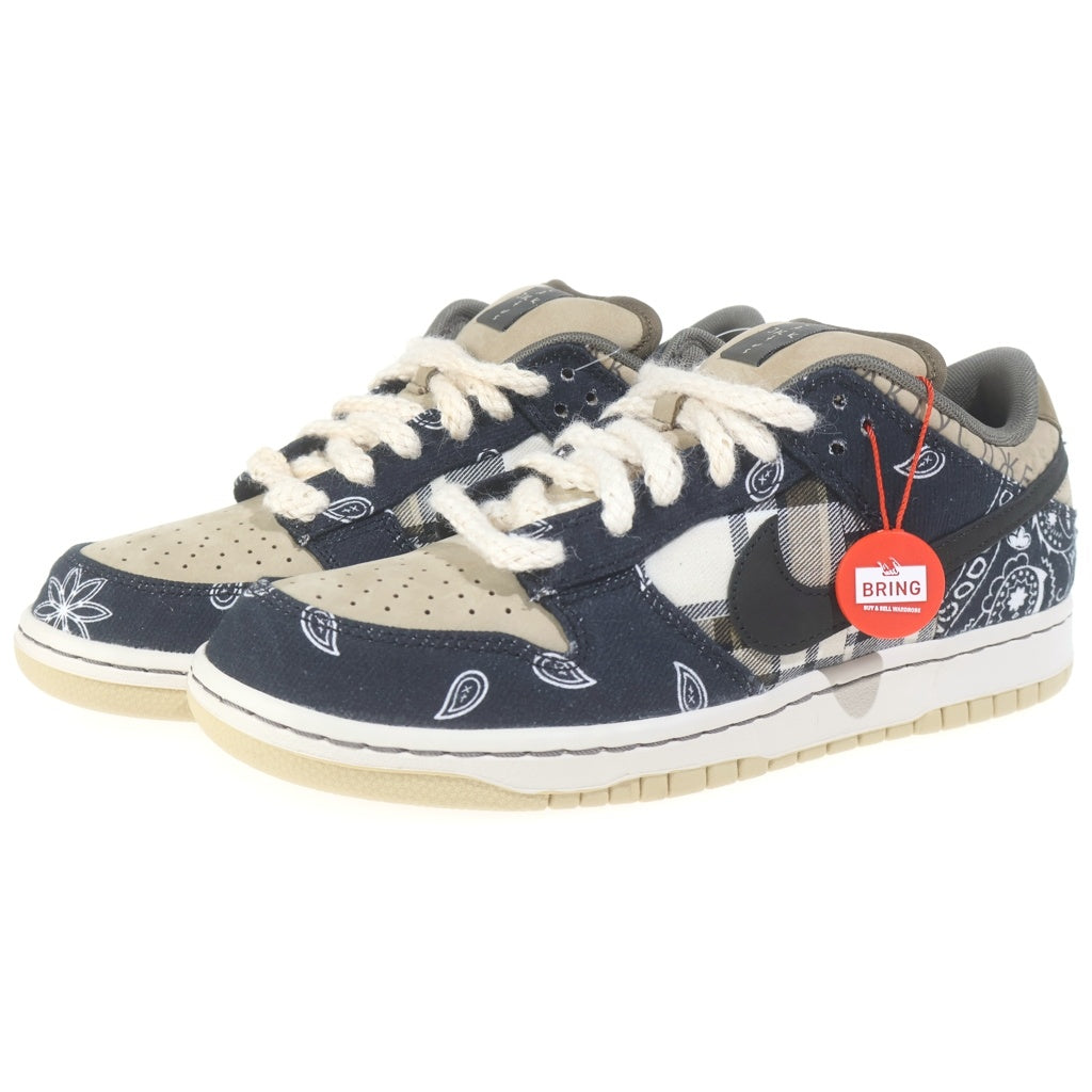 NIKE SB(ナイキエスビー) ×TRAVIS SCOTT DUNK LOW PRM QS CACTUS JACK CT5053-001 トラヴィススコット ダンク カクタスジャック ローカットスニーカー US8/26.0cm ベージュ