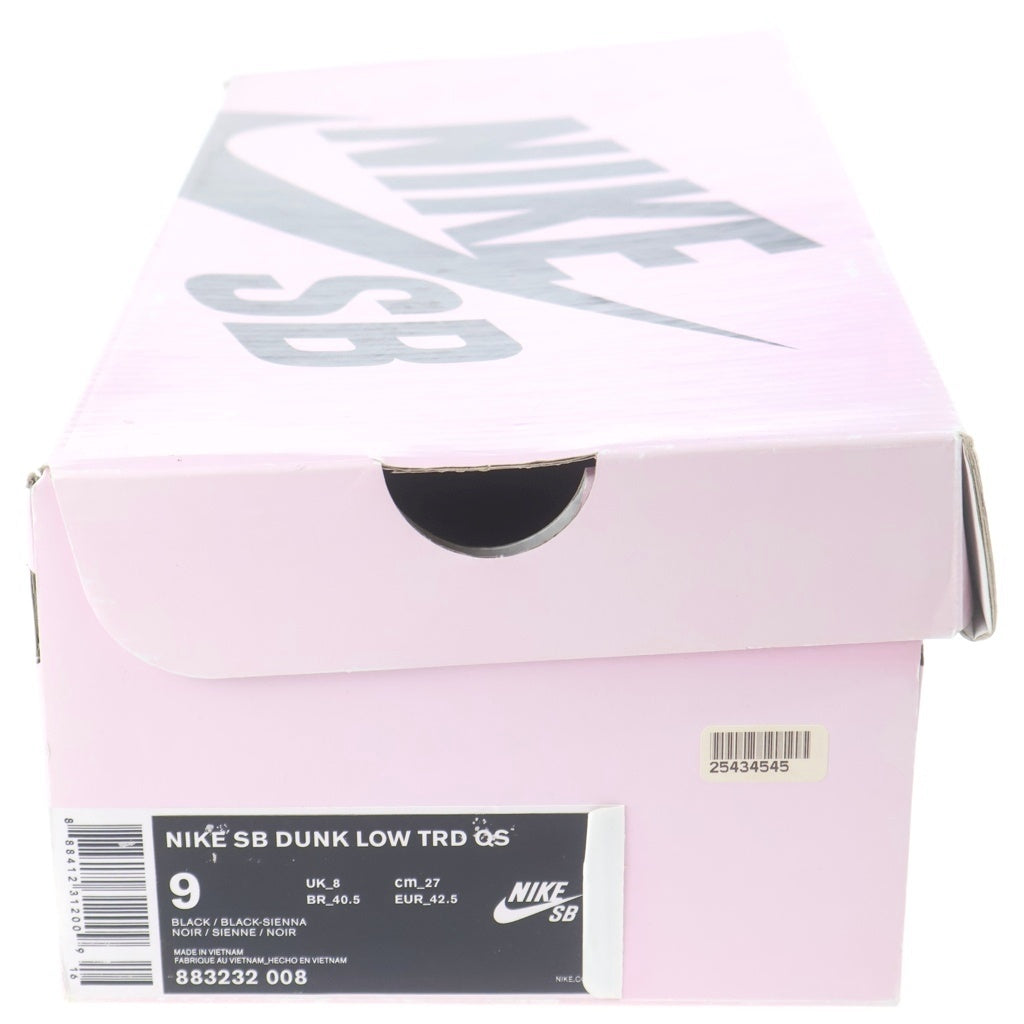 NIKE SB(ナイキエスビー) ×STAPLE DUNK LOW TRD QS BLACK PIGEON 883232-008 ステイプル ダンク ブラックピジョン ローカットスニーカー US9/27.0cm ブラック