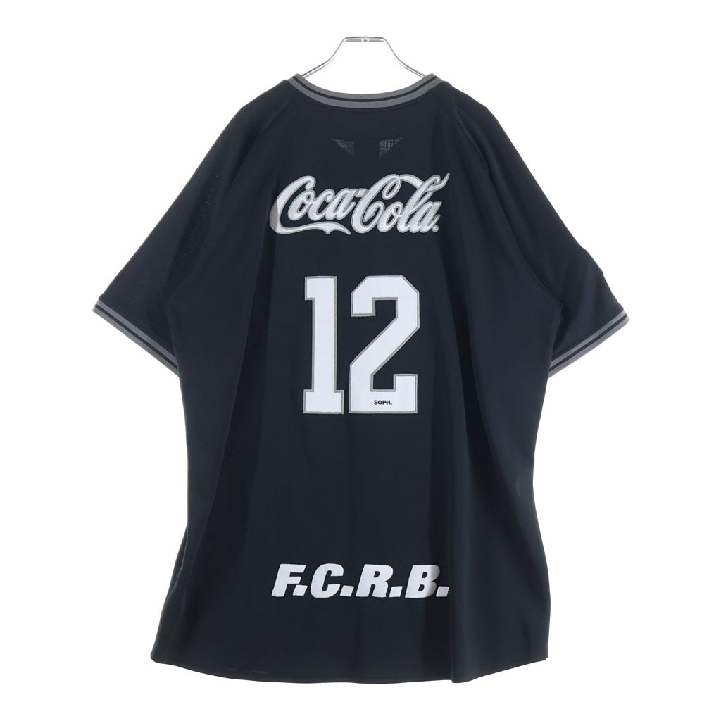F.C.R.B./F.C.Real Bristol/FCRB(エフシーアールビー/エフシーレアルブリストル) 26SS Coca-Cola Fanatics STADIUM SHIRT コカ・コーラ スタジアムシャツ ゲームシャツ FCRB-260166 ブラック