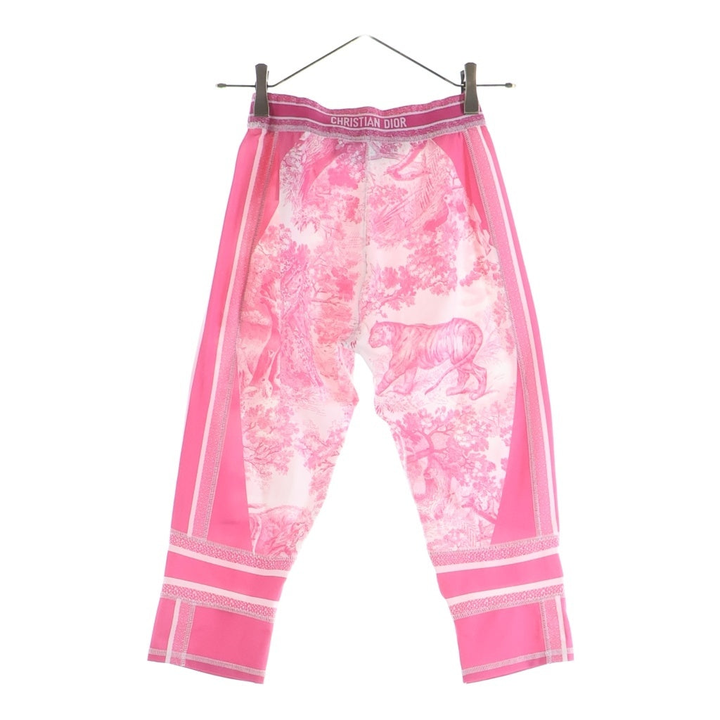 Christian Dior(クリスチャンディオール) Toile de Jouy トワルドジュイ スポーツブラ クロップドレギンス テクニカル総柄ジャージ レディース 213T05A4078 ピンク