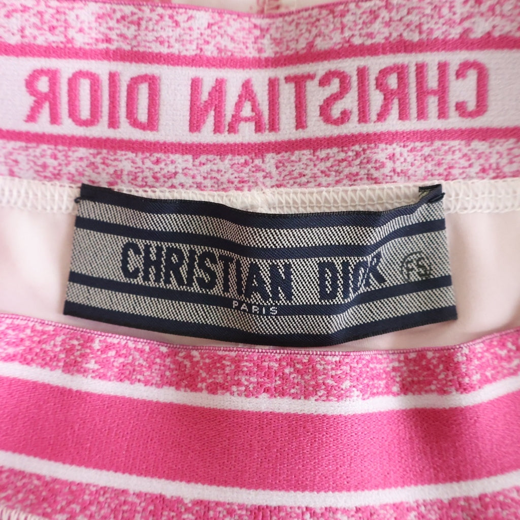 Christian Dior(クリスチャンディオール) Toile de Jouy トワルドジュイ スポーツブラ クロップドレギンス テクニカル総柄ジャージ レディース 213T05A4078 ピンク