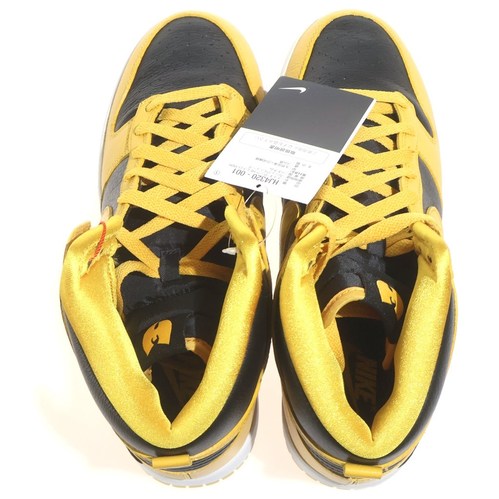 NIKE(ナイキ) ×WU-TANG CLAN DUNK HIGH RETRO PRM HJ4320-001 ウータンクラン ダンク ハイカットスニーカー US8.5/26.5cm イエロー/ブラック