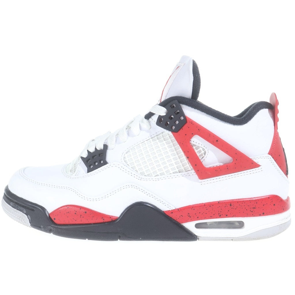 NIKE(ナイキ) AIR JORDAN 4 RETRO RED CEMENT DH6927-161 エアジョーダン レトロ レッドセメント ミッドカットスニーカー US8.5/26.5cm ホワイト/レッド
