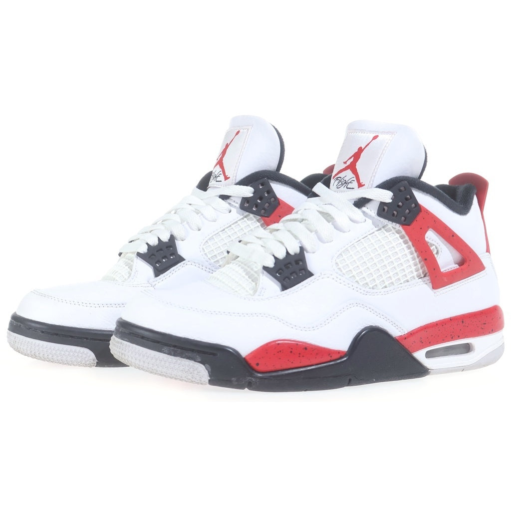 NIKE(ナイキ) AIR JORDAN 4 RETRO RED CEMENT DH6927-161 エアジョーダン レトロ レッドセメント ミッドカットスニーカー US8.5/26.5cm ホワイト/レッド
