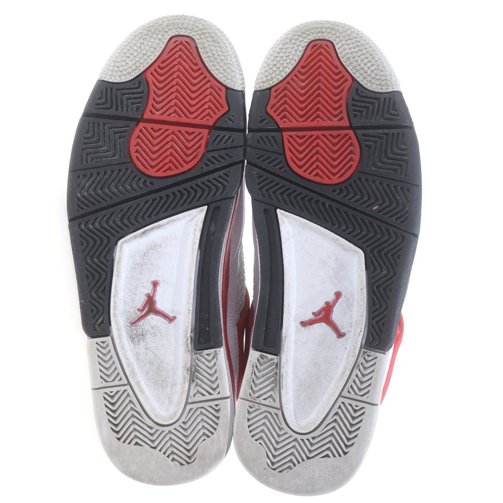 NIKE(ナイキ) AIR JORDAN 4 RETRO RED CEMENT DH6927-161 エアジョーダン レトロ レッドセメント ミッドカットスニーカー US8.5/26.5cm ホワイト/レッド