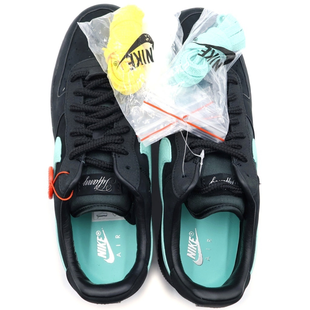 NIKE(ナイキ) ×TIFFANY&CO AIR FORCE 1 LOW 1837 BLACK DZ1382-001 ×ティファニー エアフォース1 ローカットスニーカー US9/27.0cm ブラック/ブルー