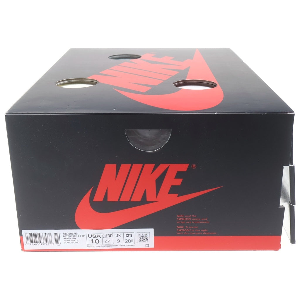 NIKE(ナイキ) ×V.A.A AIR JORDAN 1 RETRO HIGH OG ALASKA AA3834-100 エアジョーダン1 ヴァージルアブローアーカイブ アラスカ ハイカットスニーカー US10/28.0cm ホワイト