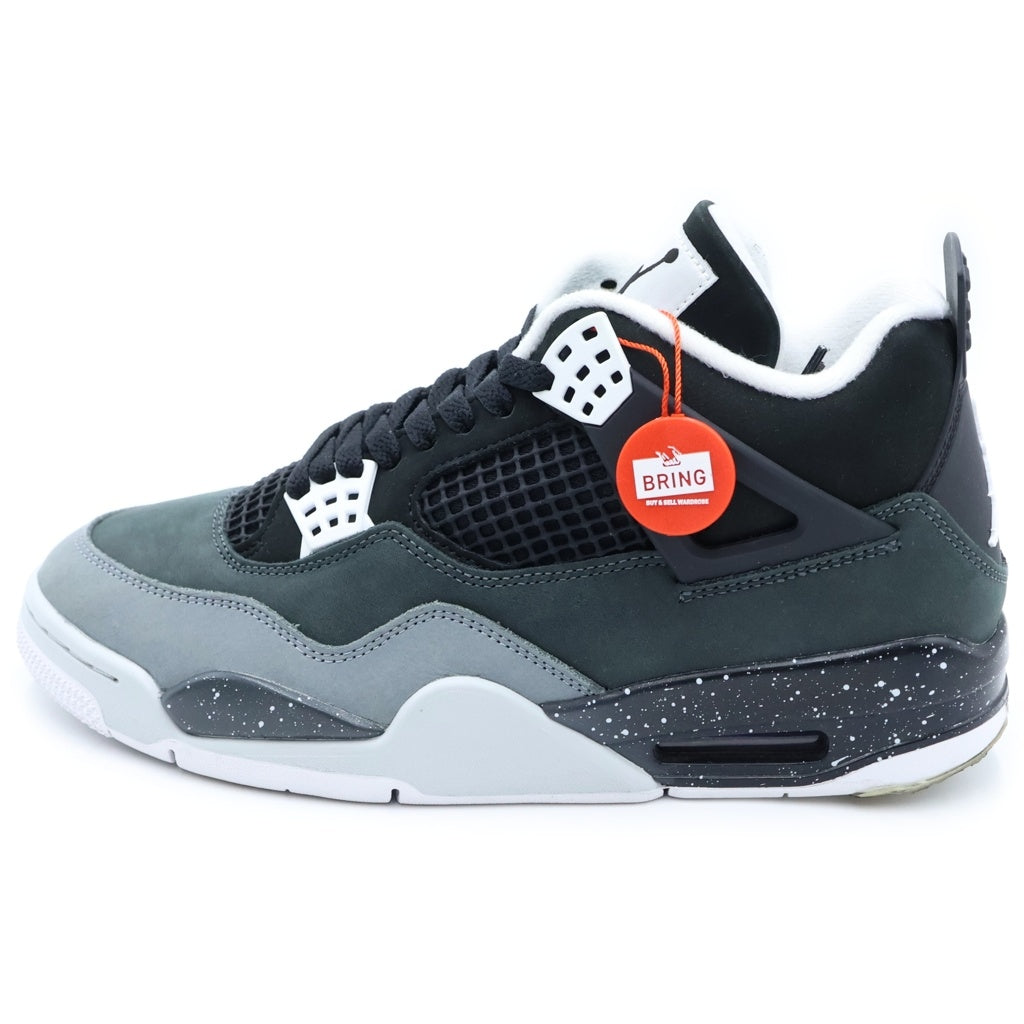 NIKE(ナイキ) AIR JORDAN 4 RETRO FEAR FQ8138-002 エアジョーダン フィアー ハイカットスニーカー US9.5/27.5cm ブラック/グレー