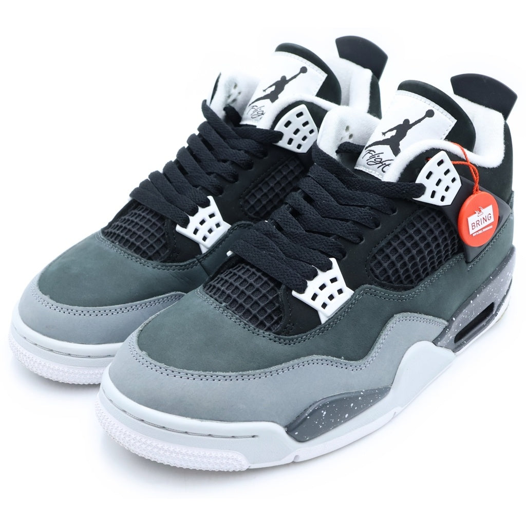 NIKE(ナイキ) AIR JORDAN 4 RETRO FEAR FQ8138-002 エアジョーダン フィアー ハイカットスニーカー US9.5/27.5cm ブラック/グレー