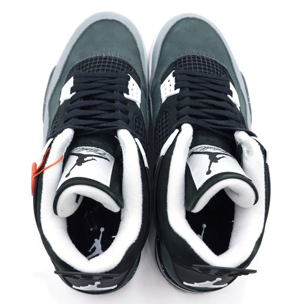 NIKE(ナイキ) AIR JORDAN 4 RETRO FEAR FQ8138-002 エアジョーダン フィアー ハイカットスニーカー US9.5/27.5cm ブラック/グレー