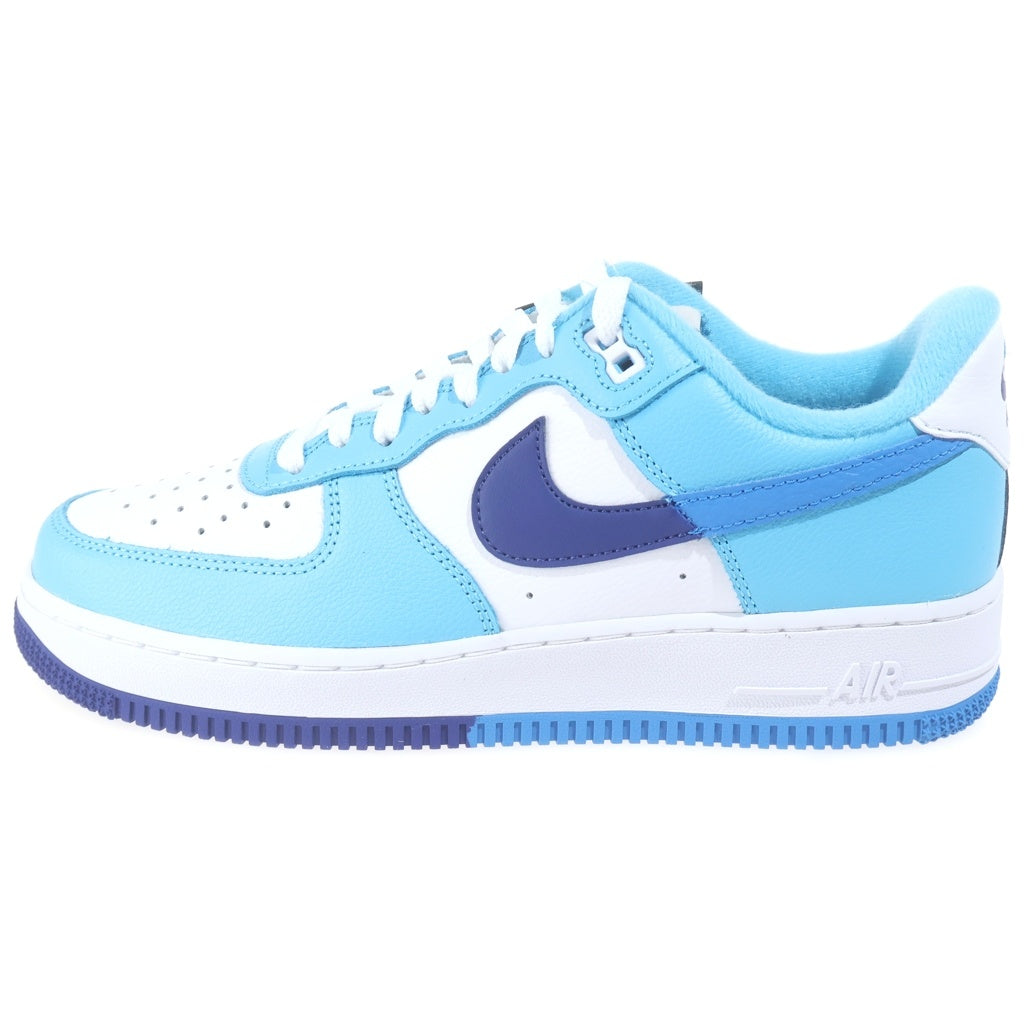 NIKE(ナイキ) AIR FORCE 1 07 DZ2522-100 エアフォース1 スプリット US8.5/26.5cm ホワイト/ブルー