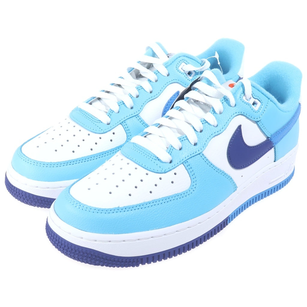 NIKE(ナイキ) AIR FORCE 1 07 DZ2522-100 エアフォース1 スプリット US8.5/26.5cm ホワイト/ブルー