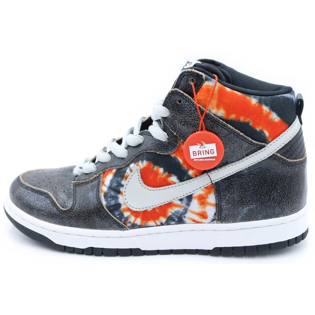 NIKE SB(ナイキエスビー) 【観賞用 2004年製】 DUNK HIGH HUF TIE-DYE 305050-102 ダンク ハフ タイダイ ハイカットスニーカー US8/26.0cm ブラック/レッド
