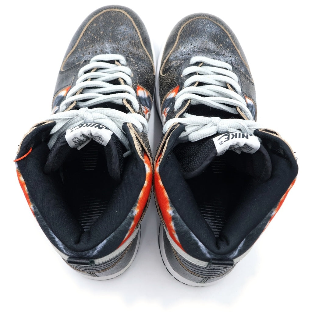 NIKE SB(ナイキエスビー) 【観賞用 2004年製】 DUNK HIGH HUF TIE-DYE 305050-102 ダンク ハフ タイダイ ハイカットスニーカー US8/26.0cm ブラック/レッド