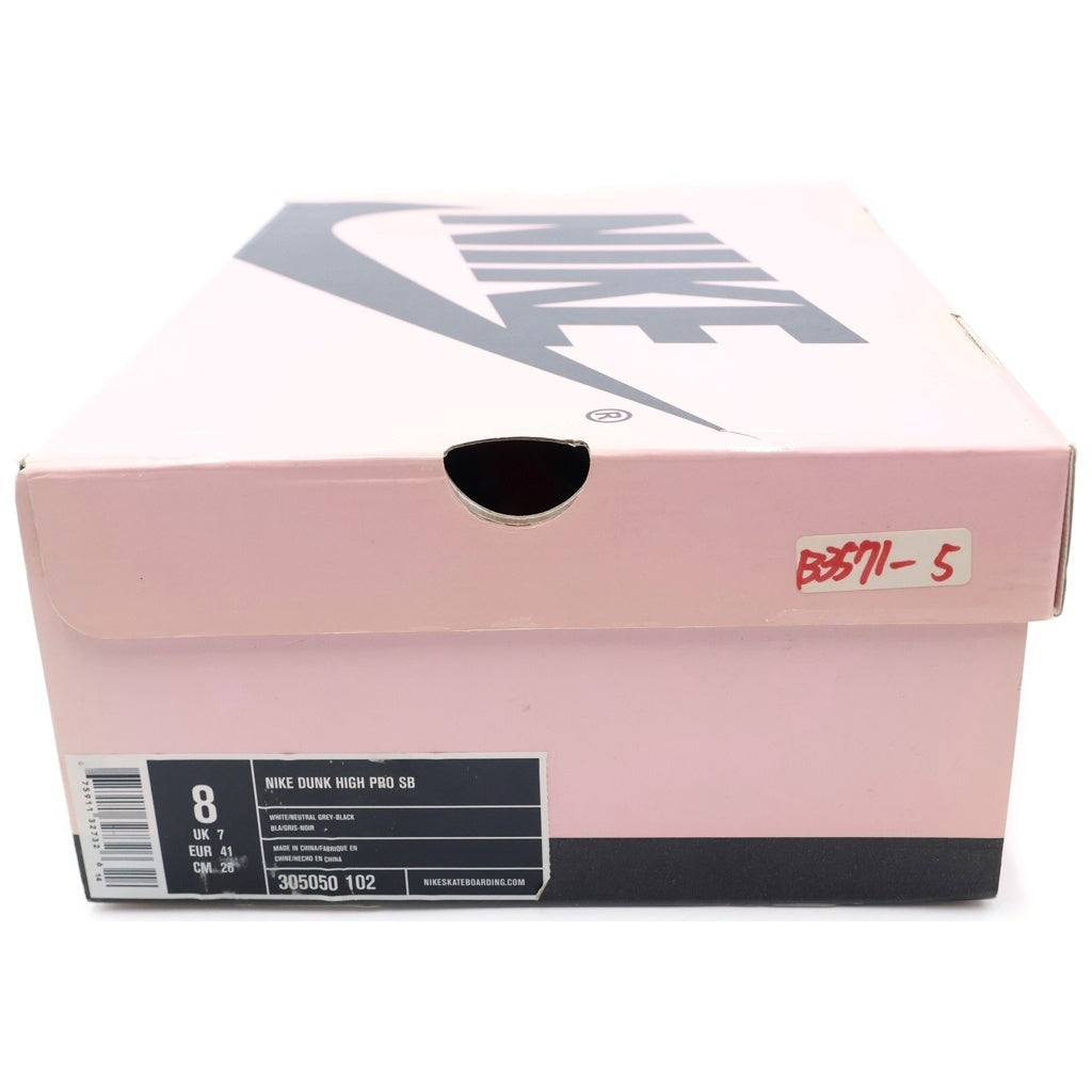 NIKE SB(ナイキエスビー) 【観賞用 2004年製】 DUNK HIGH HUF TIE-DYE 305050-102 ダンク ハフ タイダイ ハイカットスニーカー US8/26.0cm ブラック/レッド