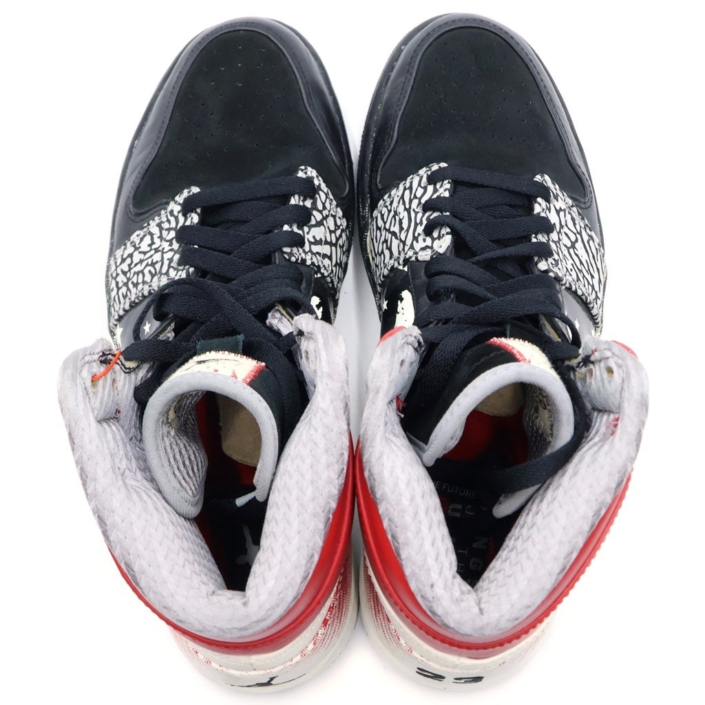 NIKE(ナイキ) ×DAVE WHITE AIR JORDAN 1 HIGH 464803-001 デイブ・ホワイト エアジョーダン1 ウィングス フォー ザ フューチャー ハイカットスニーカー US9.5/27.5cm ホワイト/レッド/ブラック