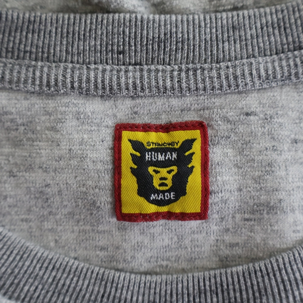 HUMAN MADE(ヒューマンメイド) PILE T-SHIRT クルーネック半袖Tシャツカットソー グレー ‐