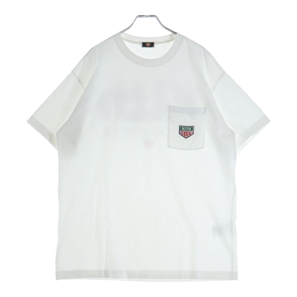 KITH(キス) x TAG Heuer Formula 1 Badge Pocket Tee フォーミュラ バッジ ポケット Tシャツ ホワイト -