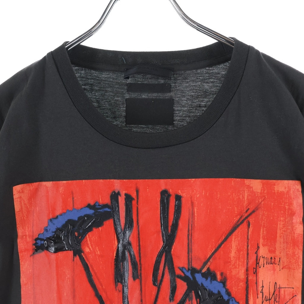 PRADA(プラダ) Bernard Buffet Graphic T-shirts ベルナールビュフェ クルーネック半袖Tシャツカットソー ブラウン ‐