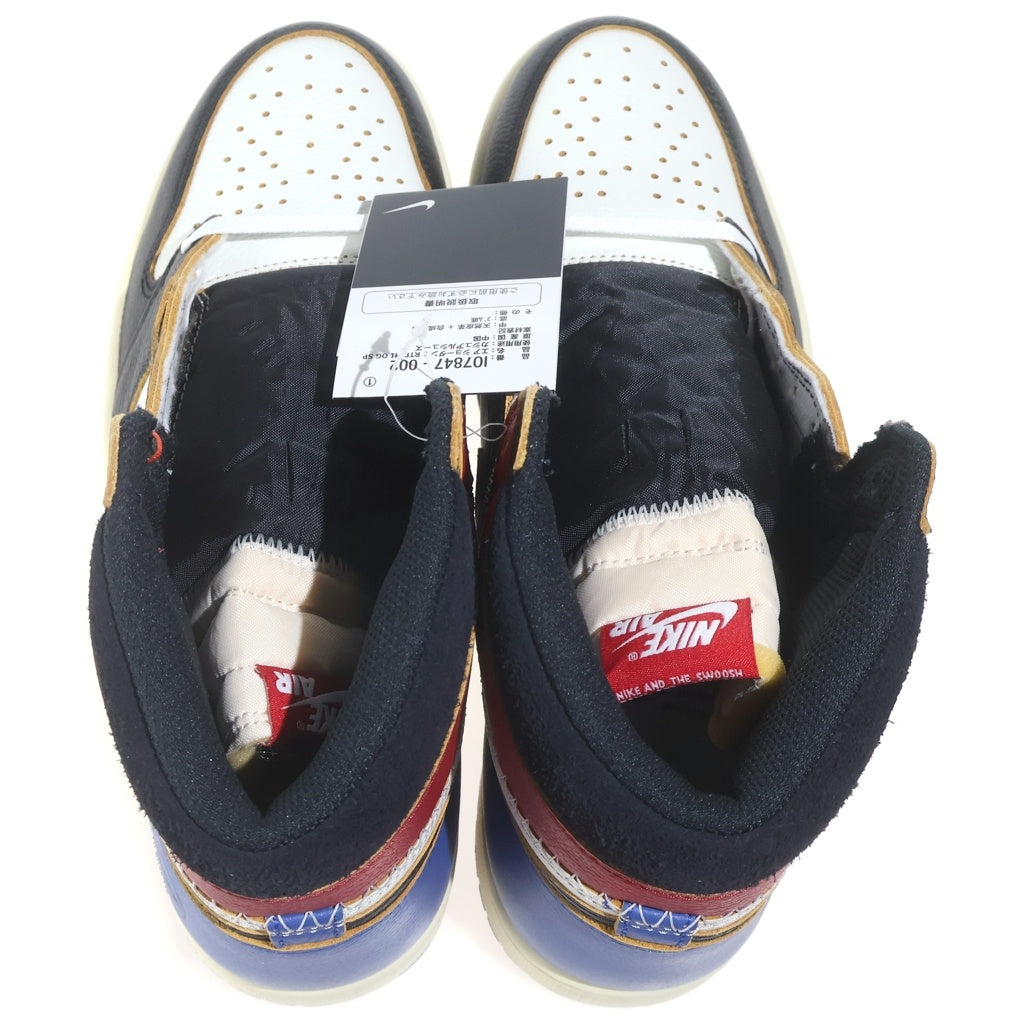 NIKE(ナイキ) ×Fragment Design ×UNION AIR JORDAN 1 HIGH OG フラグメントデザイン ユニオン エアジョーダン1 ハイカットスニーカー マルチ US11/29.0cm IO7847-002