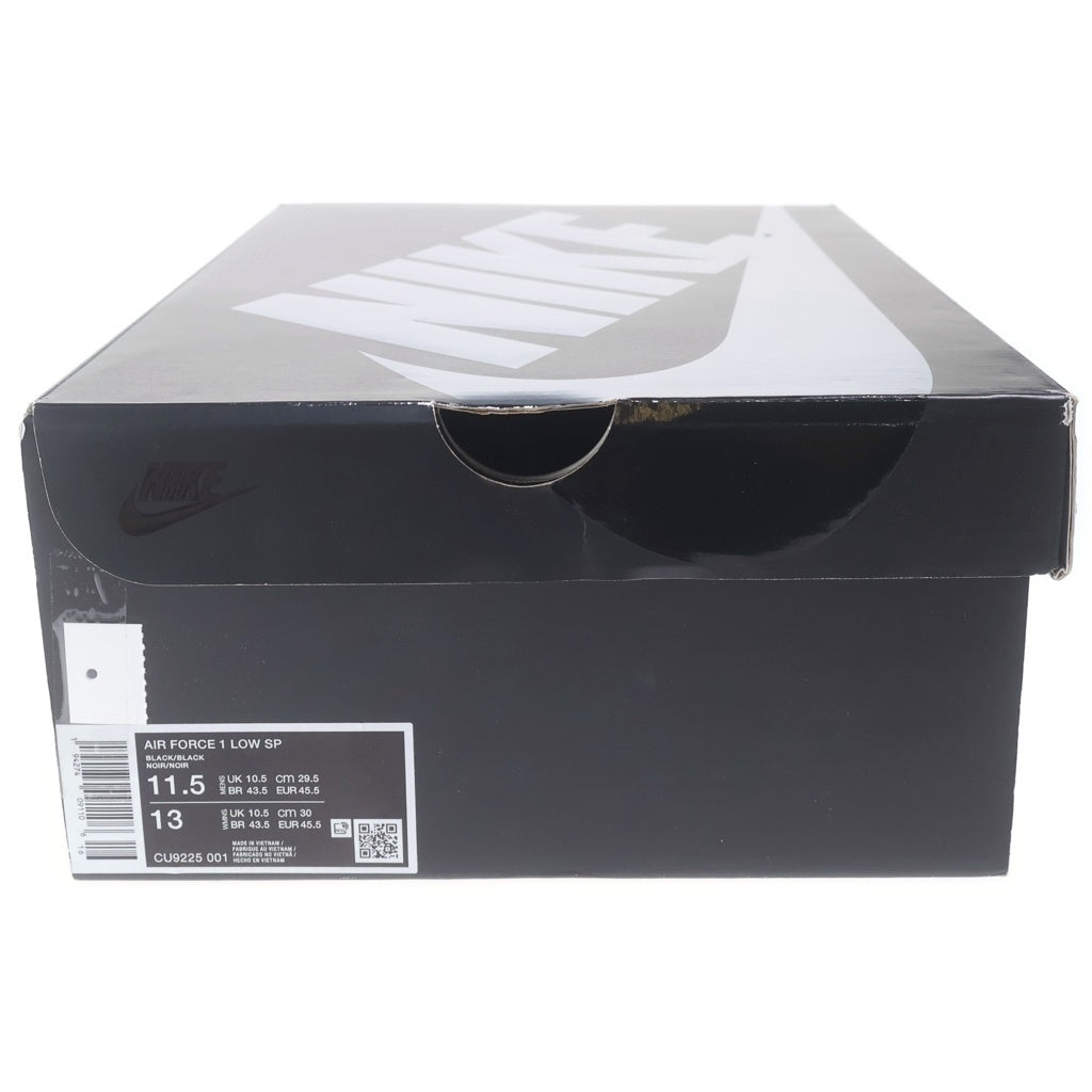 NIKE(ナイキ) ×SUPREME AIR FORCE 1 LOW CU9225-001 シュプリーム エアフォース1 ローカットスニーカー US11.5/29.5cm ブラック