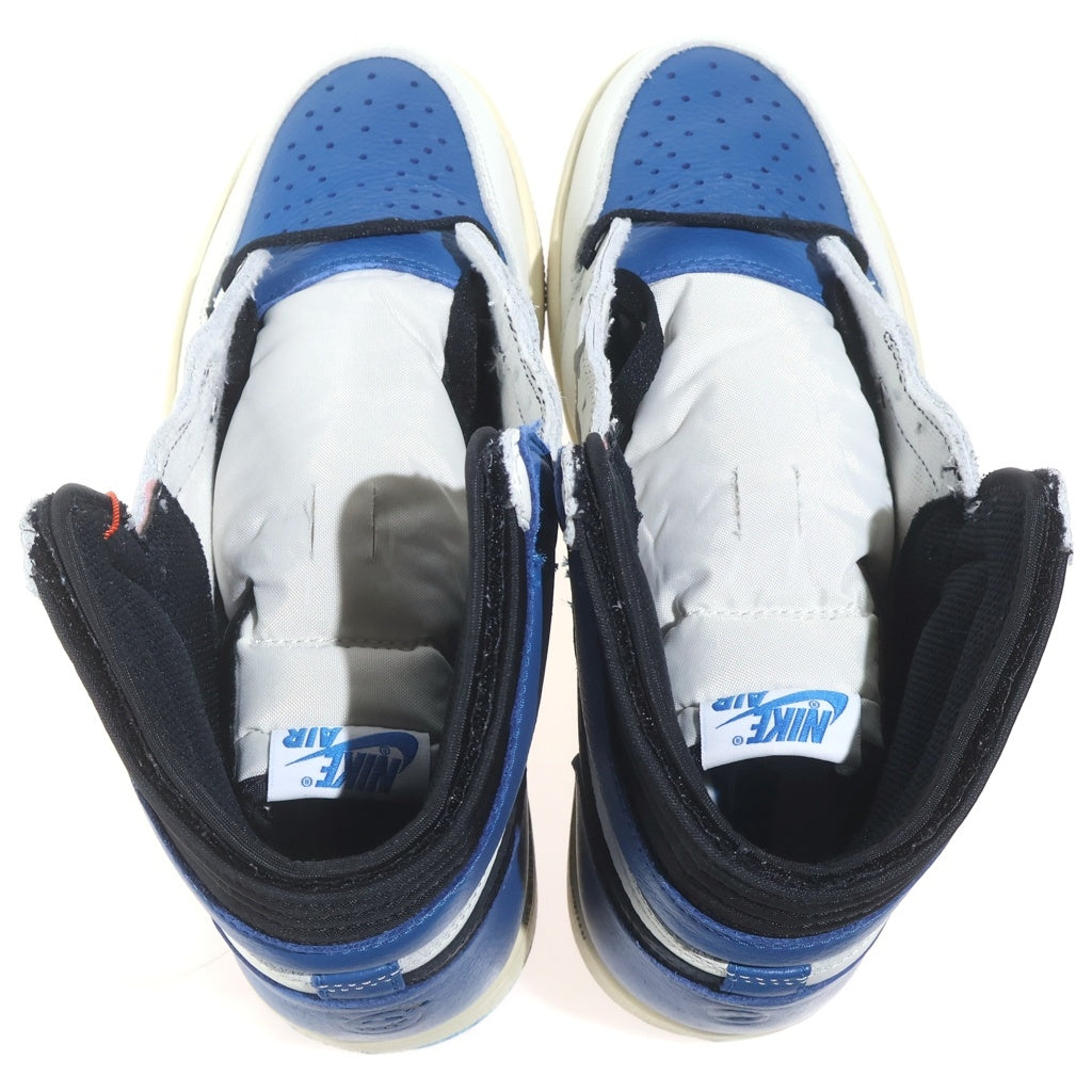 NIKE(ナイキ) ×TRAVIS SCOTT ×FRAGMENT DESIGN AIR JORDAN1 RETRO HIGH OG SP トラヴィススコット フラグメントデザイン エアジョーダン1 ハイカットスニーカー US8.5/26.5cm DH3227-105