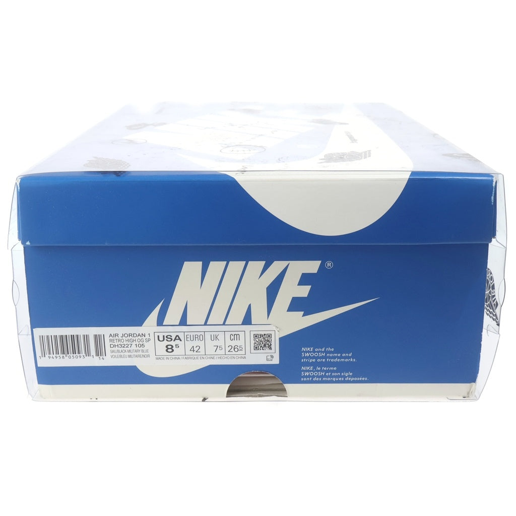 NIKE(ナイキ) ×TRAVIS SCOTT ×FRAGMENT DESIGN AIR JORDAN1 RETRO HIGH OG SP トラヴィススコット フラグメントデザイン エアジョーダン1 ハイカットスニーカー US8.5/26.5cm DH3227-105