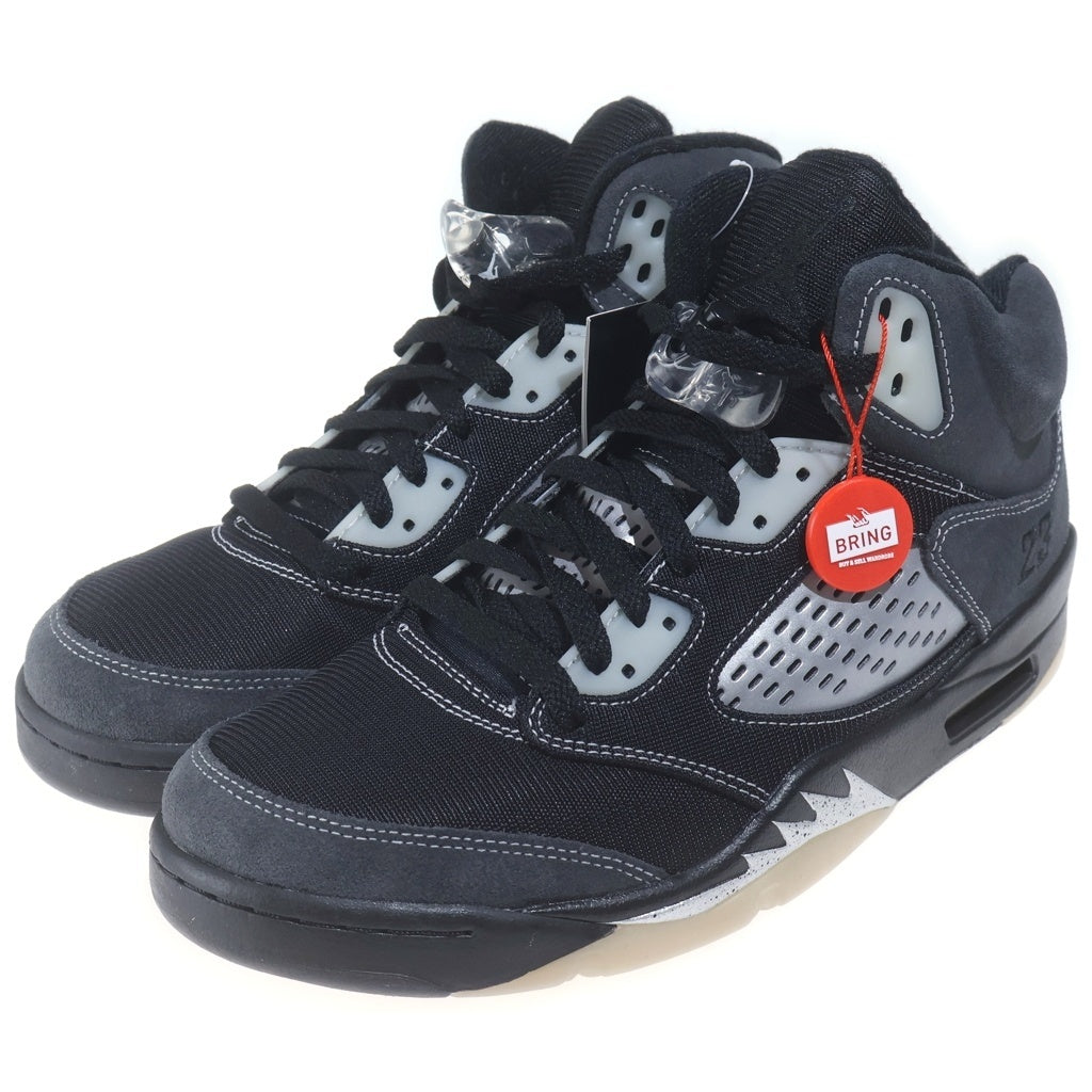 NIKE(ナイキ) AIR JORDAN ANTHRACITE エアジョーダン 5 アンスラサイト ハイカットスニーカー US10.5/28.5cm ブラック DB0731-001