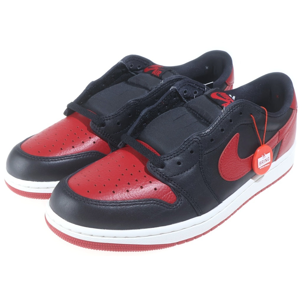 NIKE(ナイキ) AIR JORDAN RETRO LOW OG エアジョーダン 1 レトロ ローカットスニーカーUS10/28.0cm ブラック/レッド/ホワイト IW6276-001