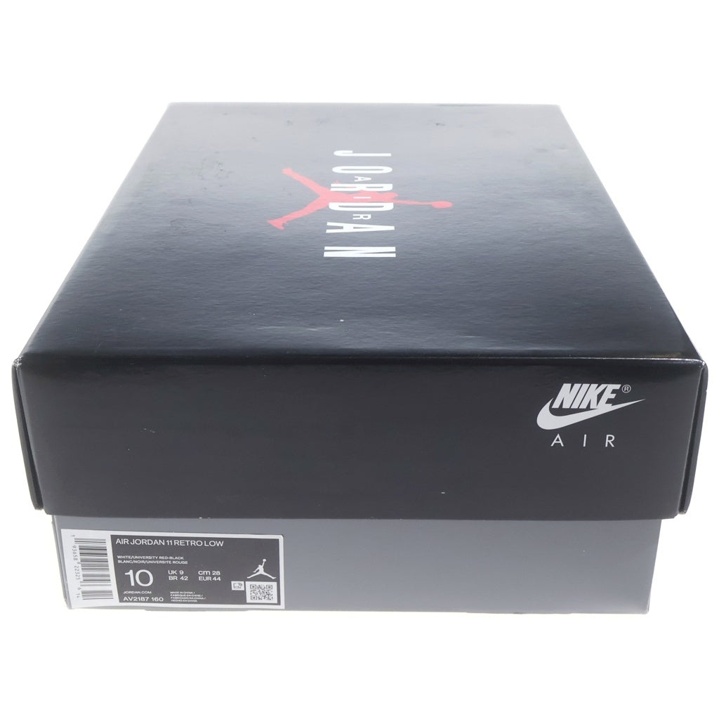 NIKE(ナイキ) AIR JORDAN 11 RETRO LOW BRED AV2187-160 エアジョーダン11 レトロ ブレッド ローカットスニーカー US10/28.0cm ブラック/レッド/ホワイト