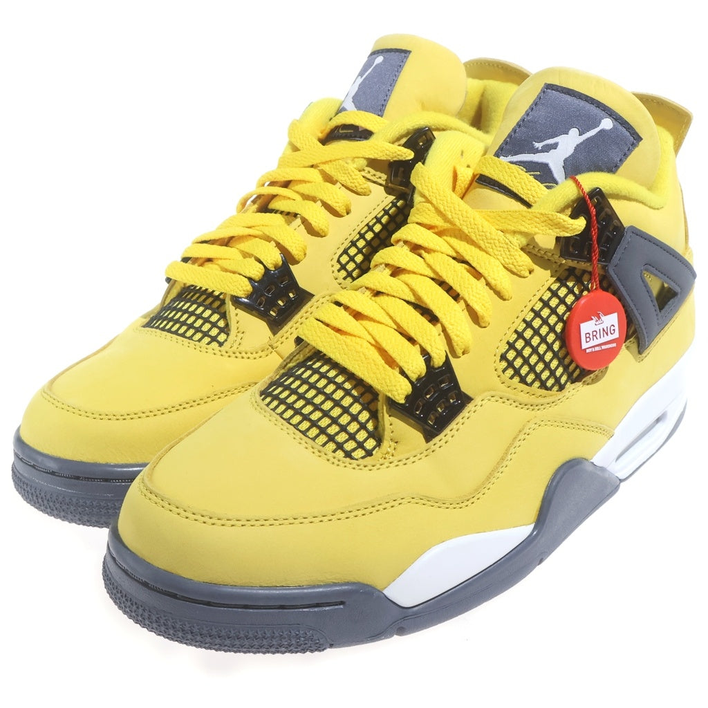 NIKE(ナイキ) AIR JORDAN RETRO TOUR YELLOW CT8527-700 エアジョーダン 4 ツアーイエロー ハイカットスニーカー US10.5/28.5cm イエロー