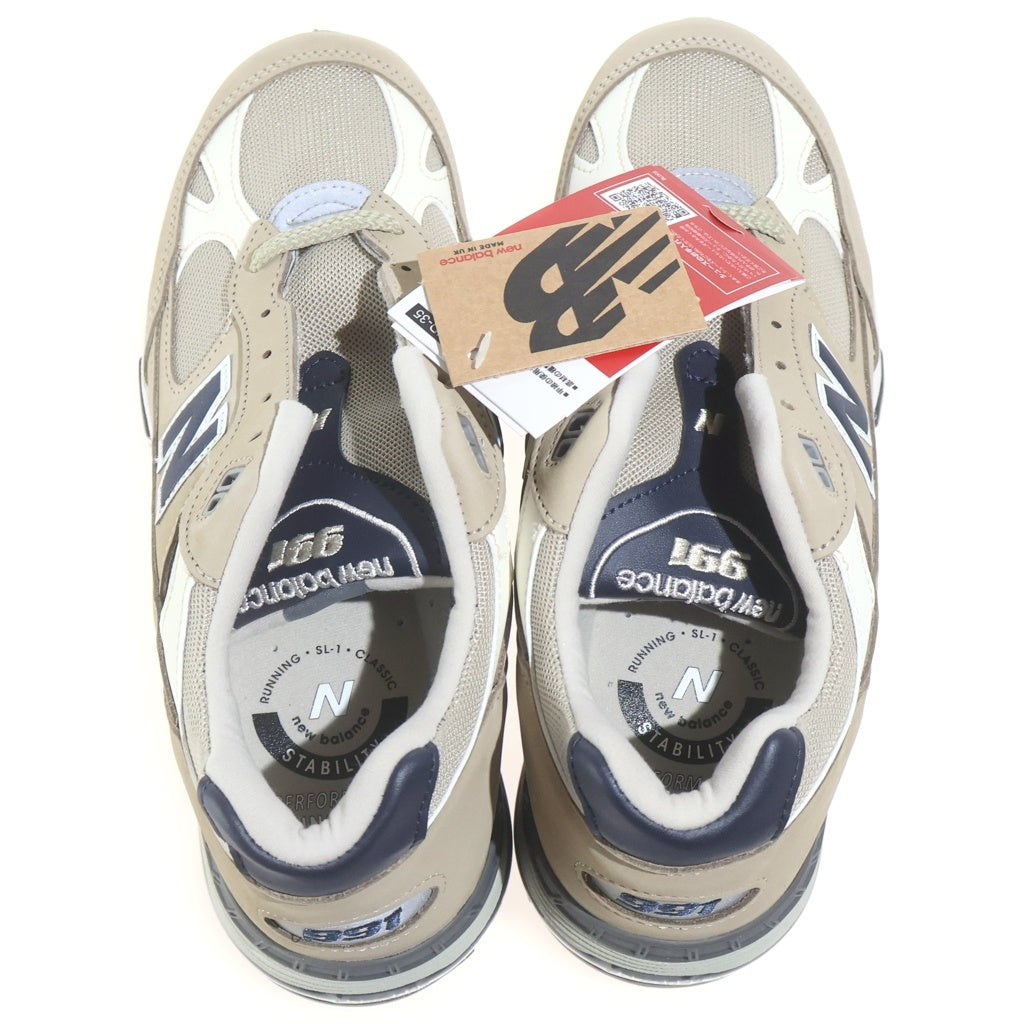 New Balance(ニューバランス) M991BTN M1906RA メッシュ切り替え ローカットスニーカー ベージュ US8/26.0cm