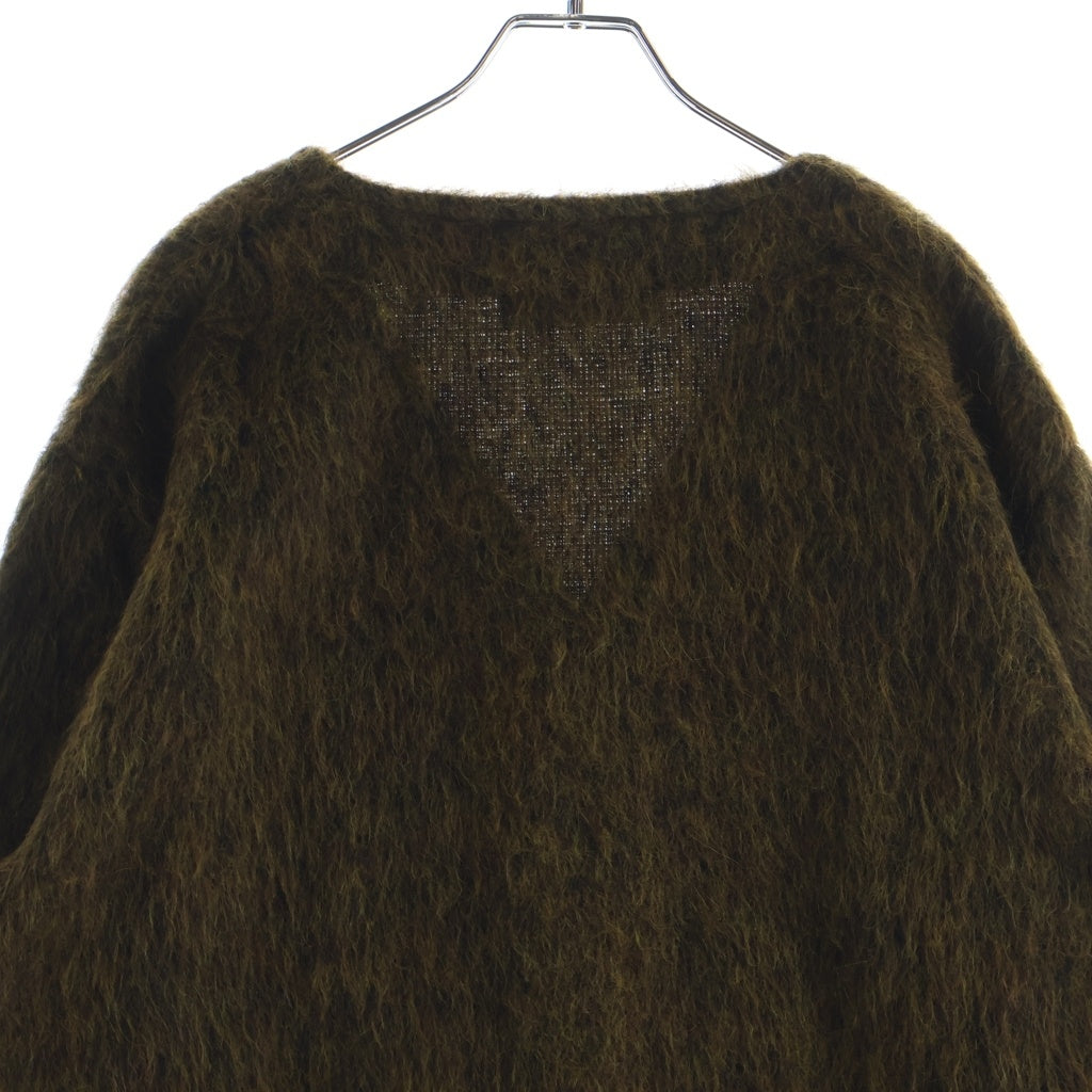 OUR LEGACY(アワーレガシー) CARDIGAN OLIVE MELANGE MOHAIR アルパカ混 モヘアニットカーディガン M4213CRM オリーブ