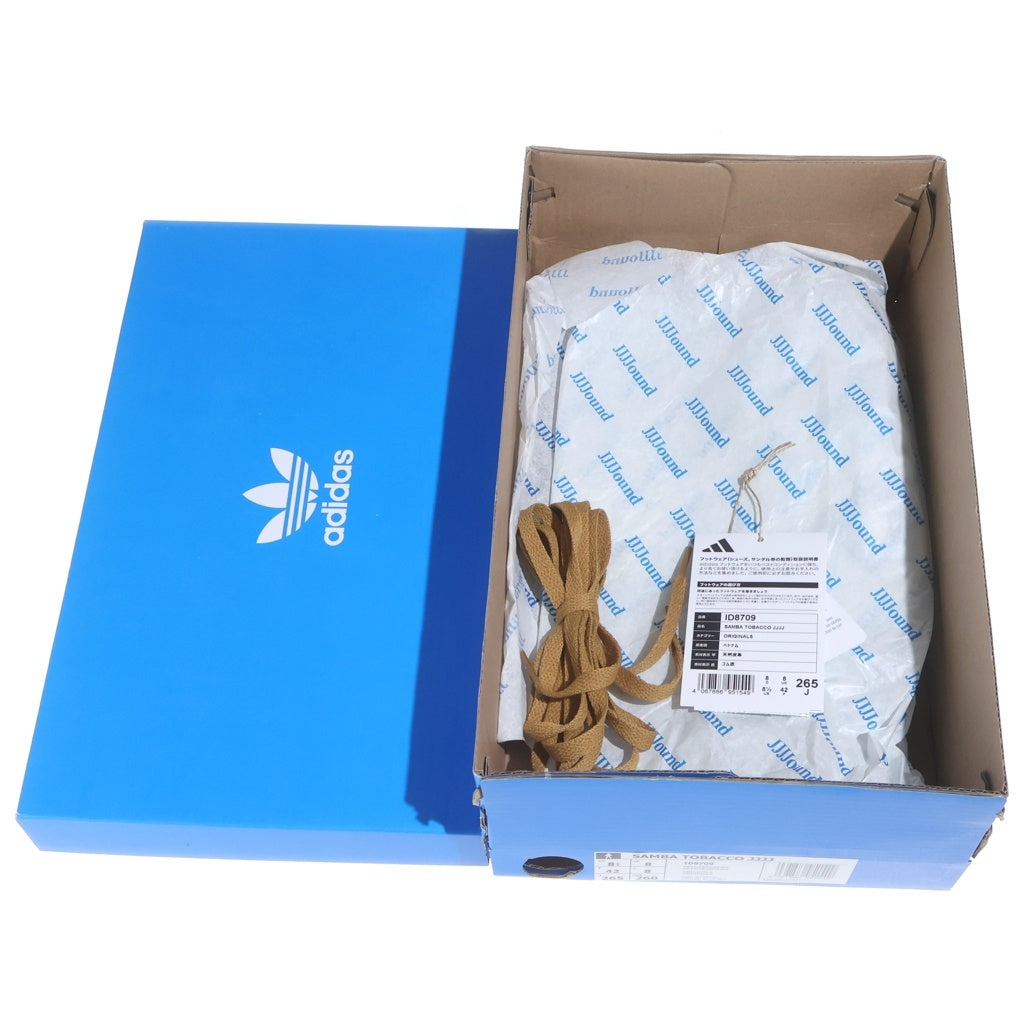adidas(アディダス) ×JJJJound Samba Tobacco ID8709 ジョウンド サンバ タバコ ローカットスニーカー US8.5/26.5cm ブラウン