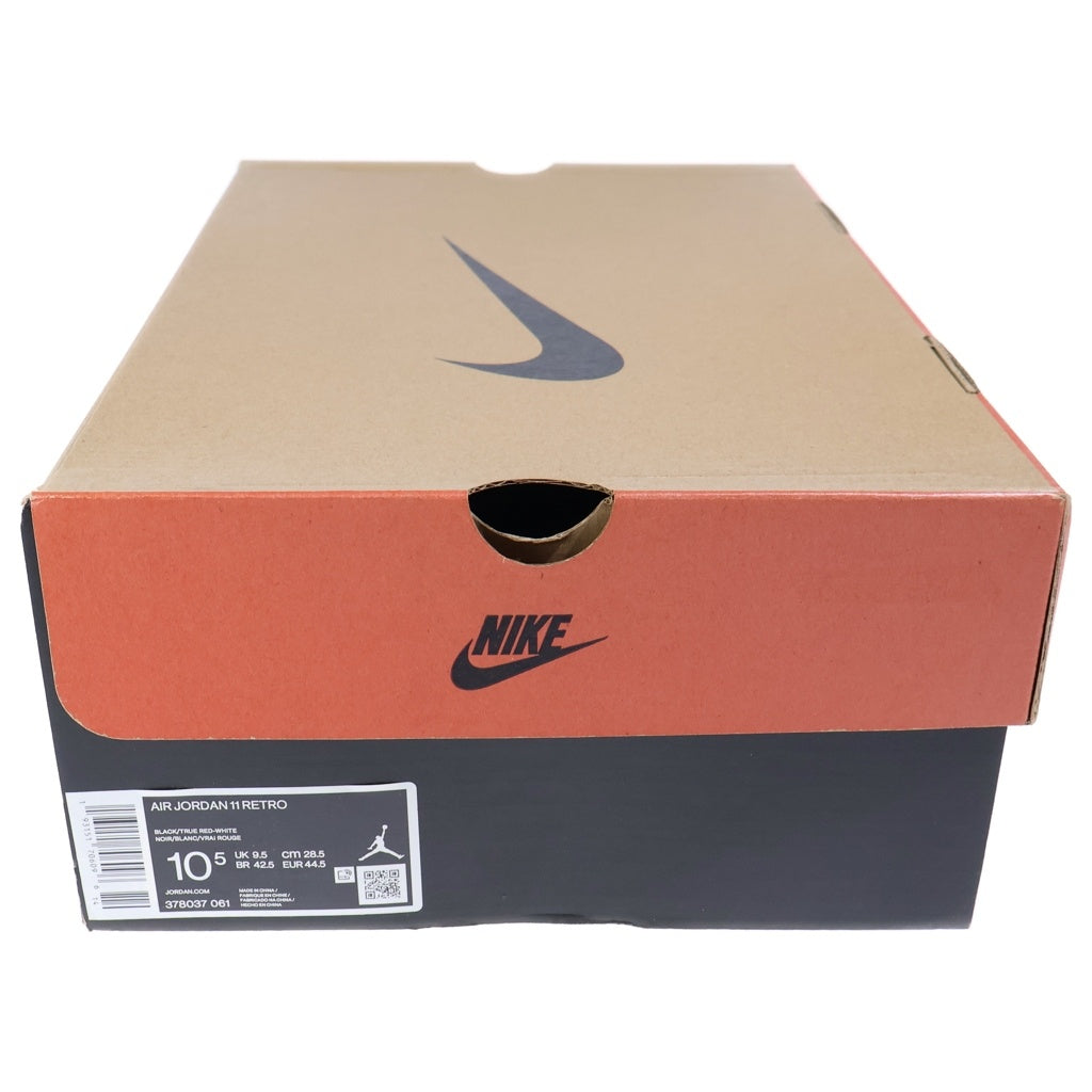 NIKE(ナイキ) AIR JORDAN 11 RETRO BRED 378037-061 エアジョーダン レトロ ブレッド ハイカットスニーカー US10.5/28.5cm ブラック/レッド