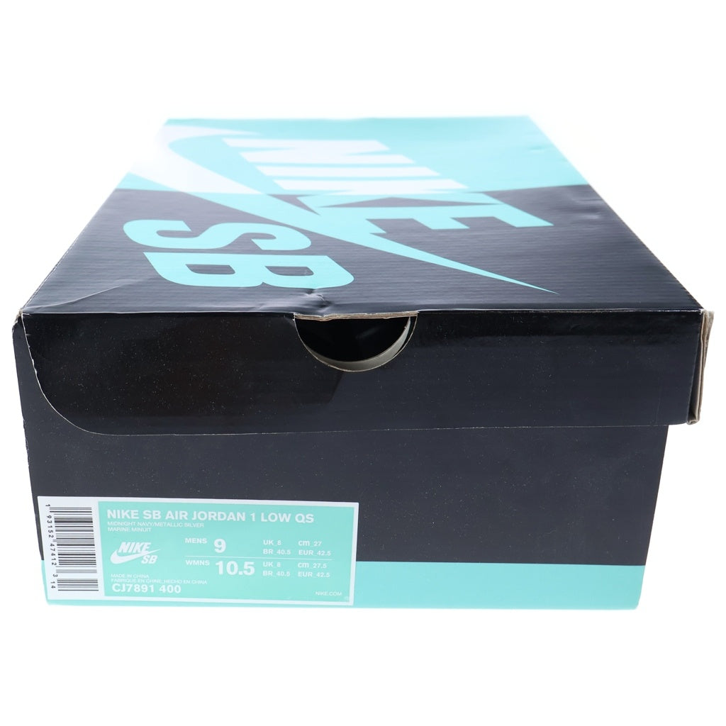 NIKE SB(ナイキエスビー) AIR JORDAN 1 LOW QS CJ7891-400 エアジョーダン1 ローカットスニーカー US9/27.0cm ホワイト/ネイビー