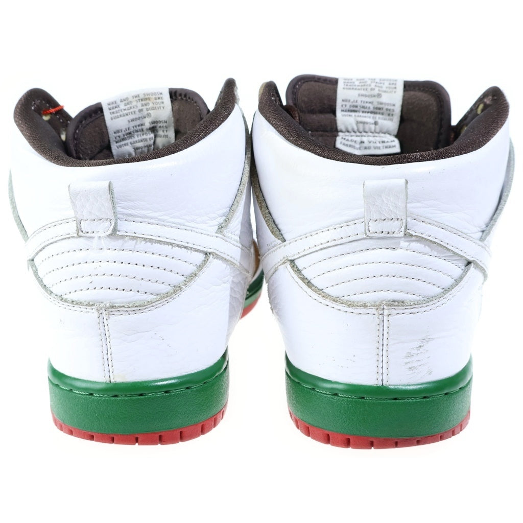 NIKE SB(ナイキエスビー) 【観賞用2014年製】DUNK HIGH PREMIUM CALIFORNIA エスビーダンク プレミアム カリフォルニア ハイカットスニーカー US9.5/27.5cm ホワイト/ブラウン 313171-201