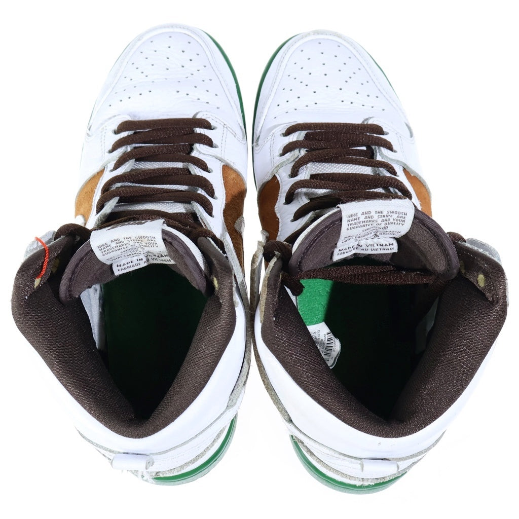 NIKE SB(ナイキエスビー) 【観賞用2014年製】DUNK HIGH PREMIUM CALIFORNIA エスビーダンク プレミアム カリフォルニア ハイカットスニーカー US9.5/27.5cm ホワイト/ブラウン 313171-201