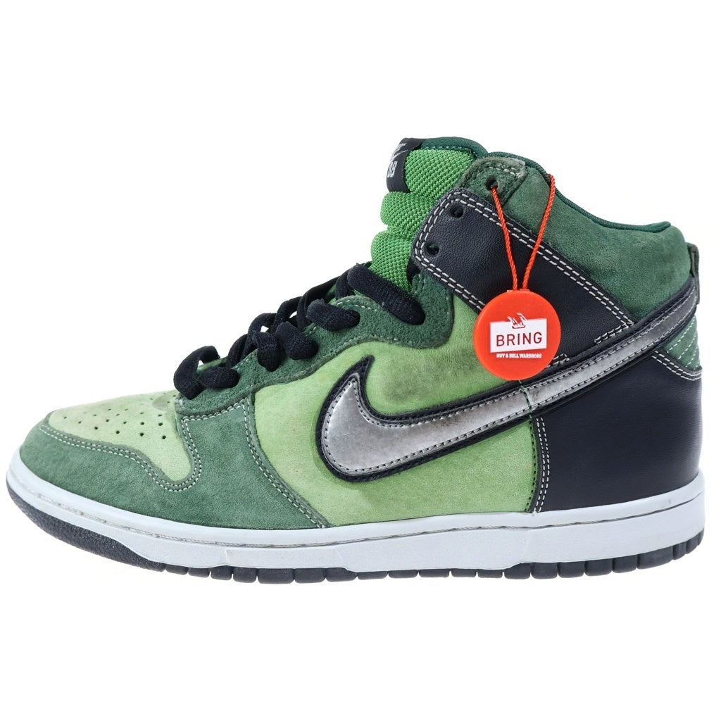 NIKE SB(ナイキエスビー) 【観賞用2007年製】DUNK HIGH PRO BRUT ダンク プロ ブリュット ハイカットスニーカー US8.5/26.5cm グリーン/ブラック 305050-304