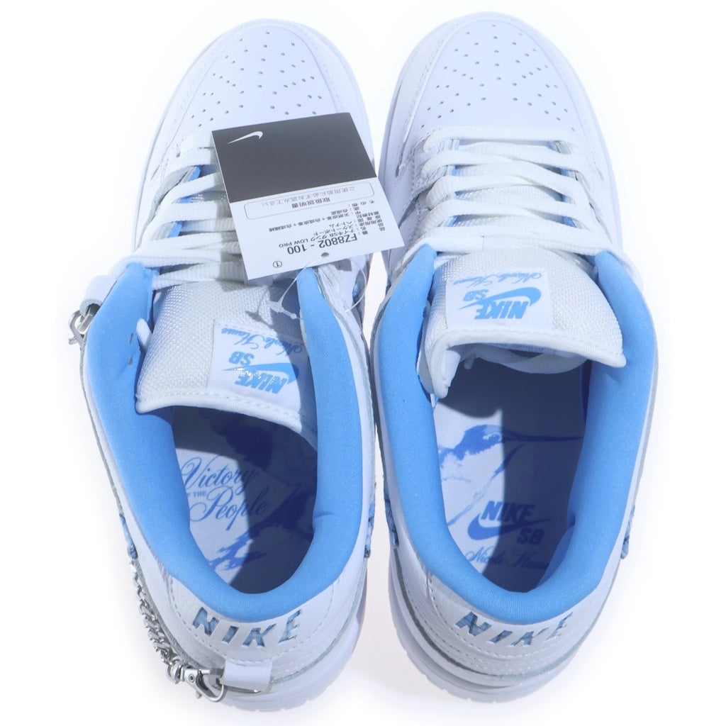 NIKE SB(ナイキエスビー) ×NICOLE HAUSE DUNK LOW FZ8802-100 ニコールハウゼ ダンク ローカットスニーカー US9.5/27.5cm ブルー/ホワイト