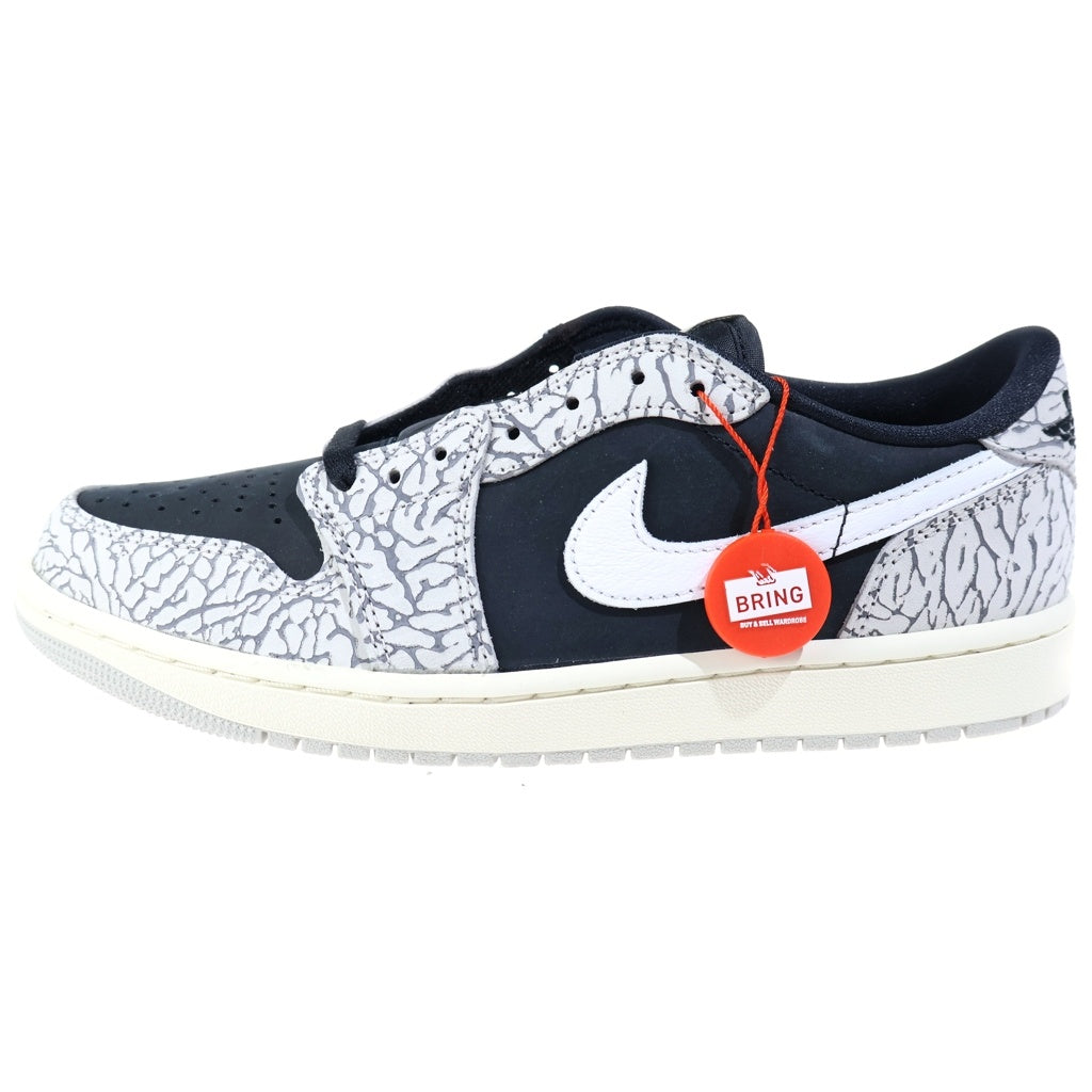 NIKE(ナイキ) AIR JORDAN 1 RETRO LOW OG BLACK CEMENT エアジョーダン レトロ ブラックセメント ローカットスニーカー US9/27.0cm グレー/ブラック CZ0790-001