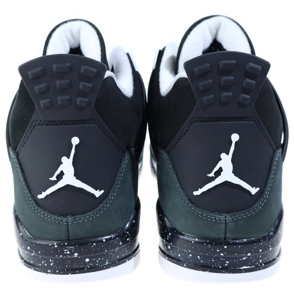 NIKE(ナイキ) AIR JORDAN 4 RETRO FEAR エアジョーダン レトロ フィアー ミッドカットスニーカー US10/28.0cm ブラック/グレー FQ8138-002