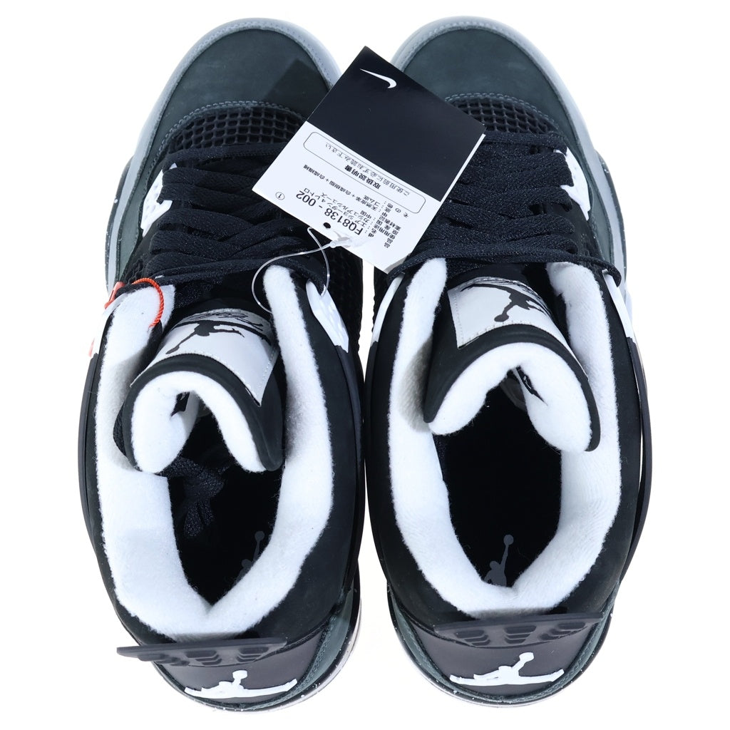 NIKE(ナイキ) AIR JORDAN 4 RETRO FEAR エアジョーダン レトロ フィアー ミッドカットスニーカー US10/28.0cm ブラック/グレー FQ8138-002