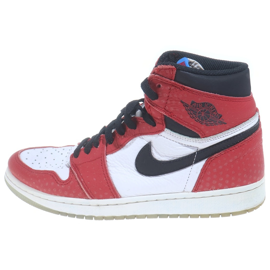 NIKE(ナイキ) AIR JORDAN1 ORIGIN STORY 555088-602 エアジョーダン1 オリジンストーリー ハイカットスニーカー US8.5/26.5cm レッド/ホワイト
